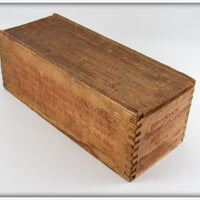 Heddon White Slate Back 175 Heavy Casting Minnow In Wood Box