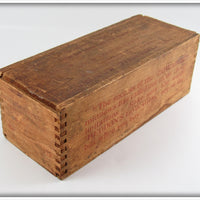 Heddon White Slate Back 175 Heavy Casting Minnow In Wood Box