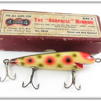 Pflueger Four Brothers Green And Red Spotted Surprise Minnow Lure 3969