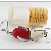 Vintage Han-Sel Red & White Wind Up Plug In Tube