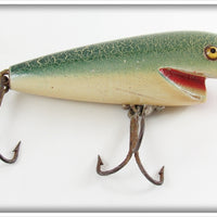 Pflueger Green Cracked Back Baby Surprise Minnow Lure 3985