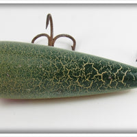 Pflueger Green Cracked Back Baby Surprise Minnow