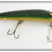 Vintage Moonlight Green & Black Musky Pikaroon Lure