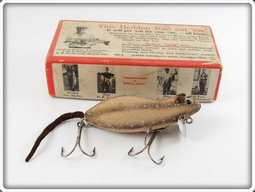 chipmunk fishing lure ebay Vintage Heddon Chipmunk Munk Mouse Lure F 4200 CM In Box For Sale