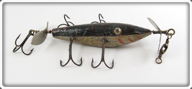 des moines vintage fishing lures Vintage Detroit Bait Mfg Co North Channel Wooden Minnow Lure For Sale