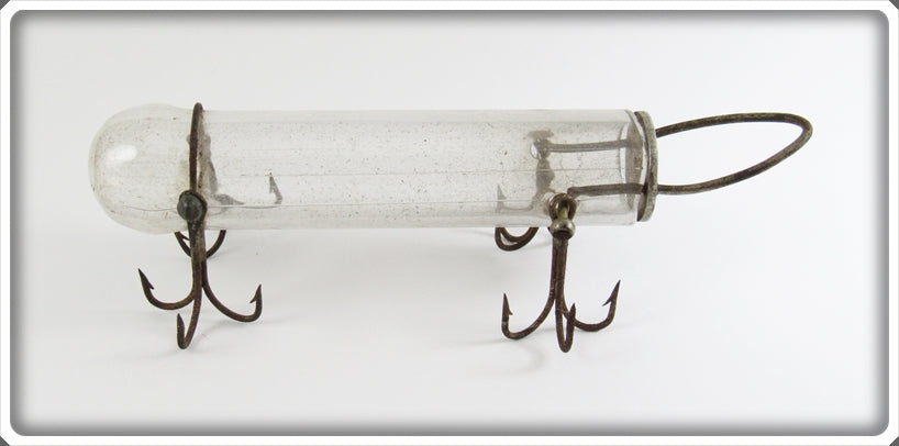 do fishing lures come completely made of glass Vintage Pfeiffer's Live Bait Holder Co Glass Minnow Tube Lure For Sale