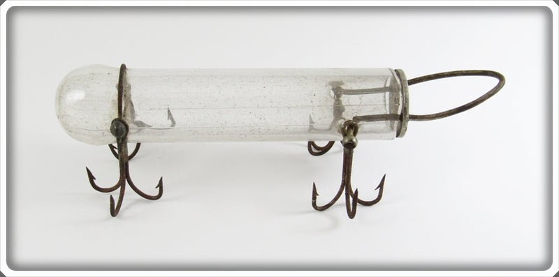 Vintage Pfeiffer's Live Bait Holder Co Glass Minnow Tube Lure For Sale