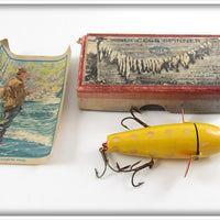 Vintage UTK Yellow Gold Spots Success Spinner Lure In Box 