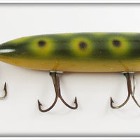 Vintage Heddon Frog Spot Wiggle King Lure In Intro Box 2009B
