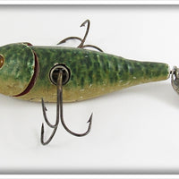 Vintage Charles Wilcox Green Wilcox Wiggler Lure