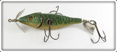 Vintage Charles Wilcox Green Wilcox Wiggler Lure