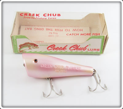 Vintage Creek Chub Pearl Plunker In Box Lure 3238P