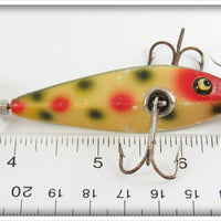 Vintage Heddon Spotted First Version 0 Minnow Lure 