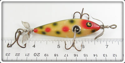 Vintage Heddon Spotted First Version 0 Minnow Lure 