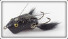 Vintage Paw Paw Black Silver Flitters Weedless Wow Lure 629