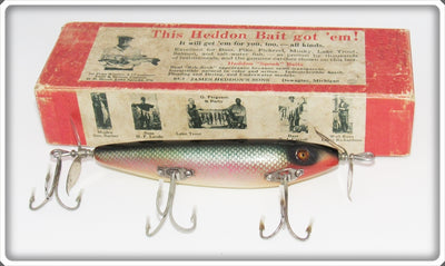 Vintage Heddon Dace SOS Minnow Lure In Box 179N