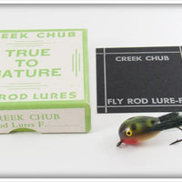 Vintage Creek Chub Frog Spot Fly Rod Dingbat In Box F1419