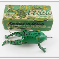 Vintage Halik Green Junior Frog Lure In Box