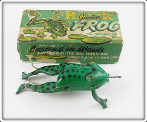 Vintage Halik Green Junior Frog Lure In Box