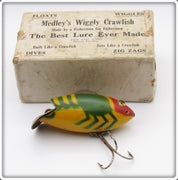 Medley's Yellow & Green Wiggly Crawfish In Box