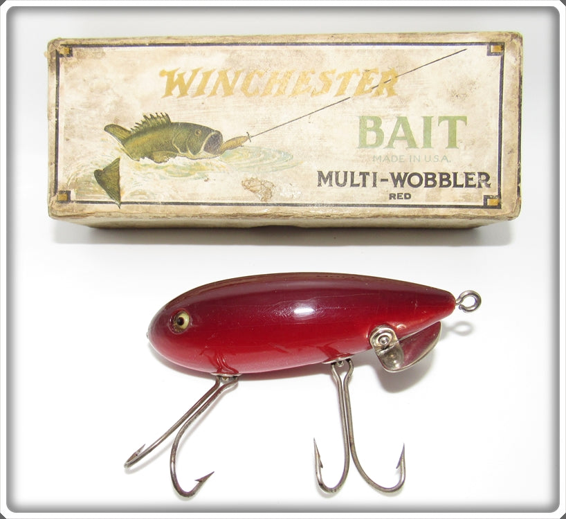 antique winchester fishing lures Tackle Classics Five Hook Minnow In Box For Sale Vintage Winchester Red Multi Wobbler