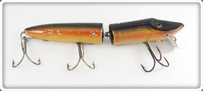 Vintage Heddon Black Sucker Jointed Musky Vamp Lure 7350 