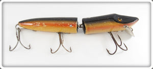 Vintage Heddon Black Sucker Jointed Musky Vamp Lure 7350 