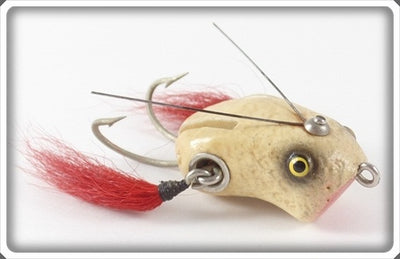 Vintage Paw Paw Fluorescent White Weedless Wow Lure 627