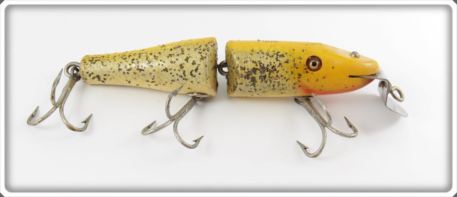 Vintage Creek Chub Yellow Flash Jointed Pikie Lure 2637