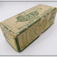 Outing Mfg Co Brown Du Getum In Dewey's Du-Getum The Wonder Lure Box
