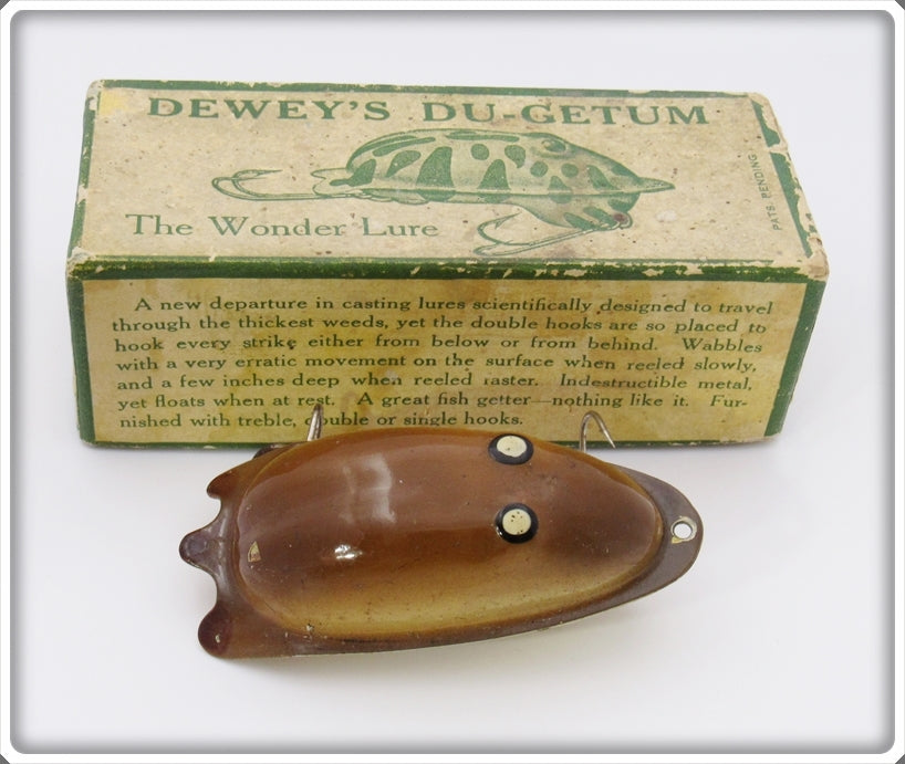 Outing Mfg Co Brown Du Getum In Dewey's Du-Getum The Wonder Lure Box