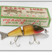 Vintage Creek Chub Golden Shiner Wigglefish Lure In Box 2404 