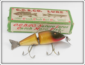 Vintage Creek Chub Golden Shiner Wigglefish Lure In Box 2404 