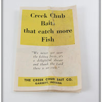 Creek Chub Red & White Chub Fly Rod Pop It In Box