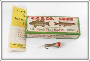 Vintage Creek Chub Red & White Chub Fly Rod Pop It Lure In Box F-101