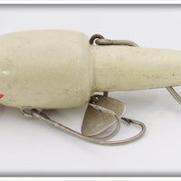 James L Donaly White Red Gills Redfin Weedless Bait In Picture Box