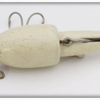 James L Donaly White Red Gills Redfin Weedless Bait In Picture Box