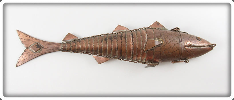 Copper Articulated Fish Snuff Holder 