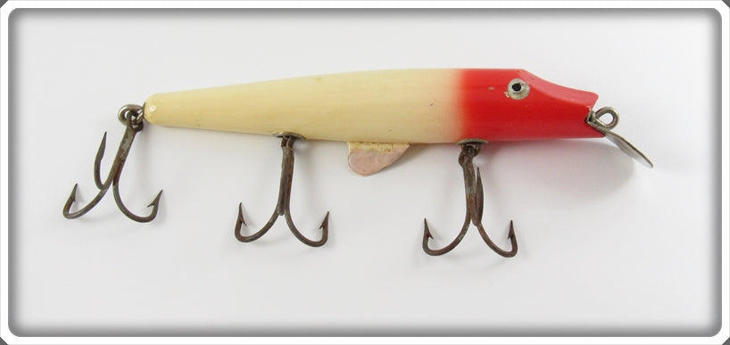 Vintage Shakespeare White & Red Egyptian Wobbler Lure 6636 WR