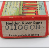 Heddon Green Crackleback River Runt In Box