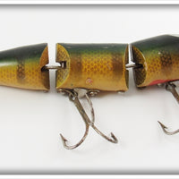 Vintage AL&W Creek Chub Perch Double Jointed Pikie Lure 388
