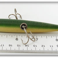 South Bend Green Crackleback Panetella Minnow