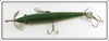 South Bend Green Crackleback Panetella Minnow