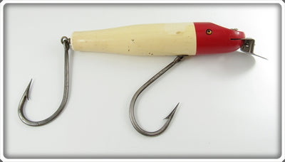 Vintage Creek Chub Red Head White Tarpon Pikie Lure 4001 