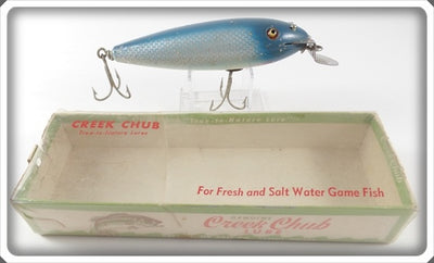 Vintage C.C.B CO. Creek Chub Blue Flash Husky Musky Lure In Box 634