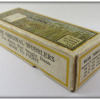 Vintage Hastings Wilson Cupped Wobbler In Cattail Box