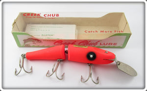 Creek Chub Fluorescent Flo Red Jointed Pikie In Correct Box 2600 FR