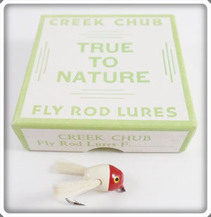 Creek Chub True To Nature Red Head White Fly Rod Dingbat Lure F1302