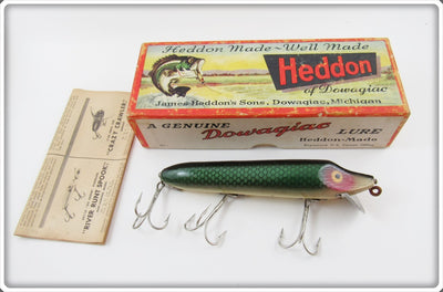 Heddon Green Scale Vamp In Correct Box 7500 D