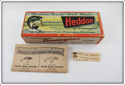 Heddon Empty Box For 7500 D Green Scale Vamp
